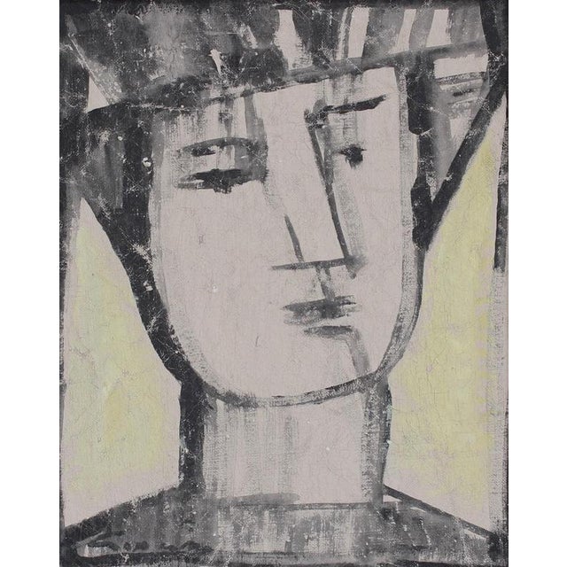 Hidden portraits iii', acrylic on canvas mounted on board, florentine school (circa 1980s-90s). This gallery has acquired...