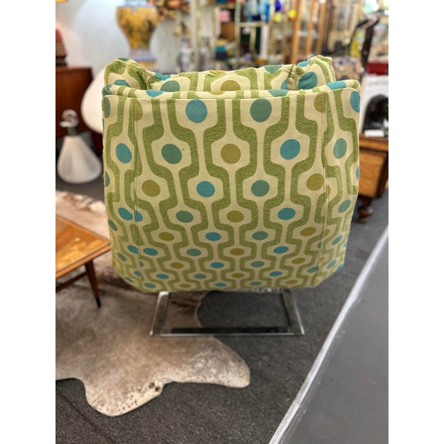 Postmodern 1970s Cantilevered Lounge Chair by Design Institute of America For Sale - Image 3 of 7