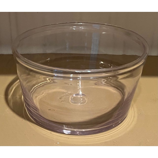 Antique 19th Century American Free Form Blown Glass Bowl With Rolled Lip and Polished Pontil For Sale - Image 9 of 17