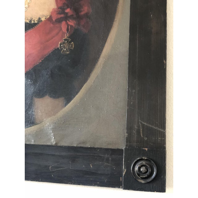 Baroness Portrait, 19th Century, Oil Painting on Canvas, Framed For Sale - Image 7 of 13