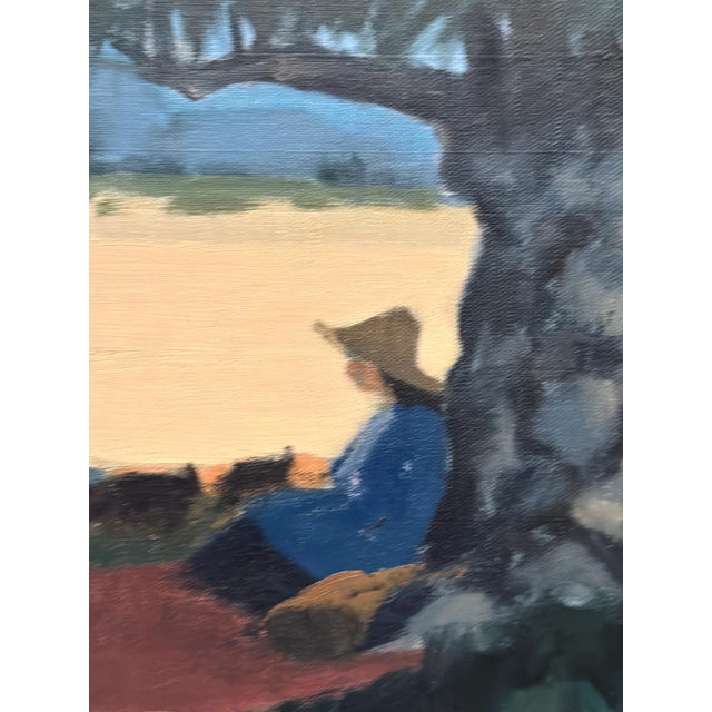 Stig Wernheden, Shepherd, 1960s, Oil Painting on Canvas, Framed For Sale - Image 5 of 11