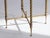 Hollywood Regency Round Marble and Brass Ornate Side Table or Plant Stand with Twisted Legs, Italy, 1950s For Sale - Image 3 of 8