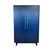 Mid-Century Modern Green Bay Modern Blue Lacquer Armoire With Tapered Wood Legs and Metal Pulls For Sale - Image 3 of 7