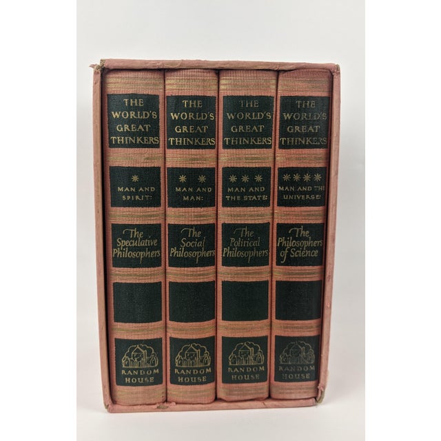 Vintage 1947 Random House “The World’s Great Thinkers” 4-Volume Boxed Set For Sale - Image 13 of 14