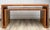 Here is a sculptural postmodern console table in the style of Karl Springer, distinguished by bold geometric lines and a...