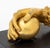 Victorian Hand Form Gilt Bronze Door Knocker For Sale - Image 4 of 9