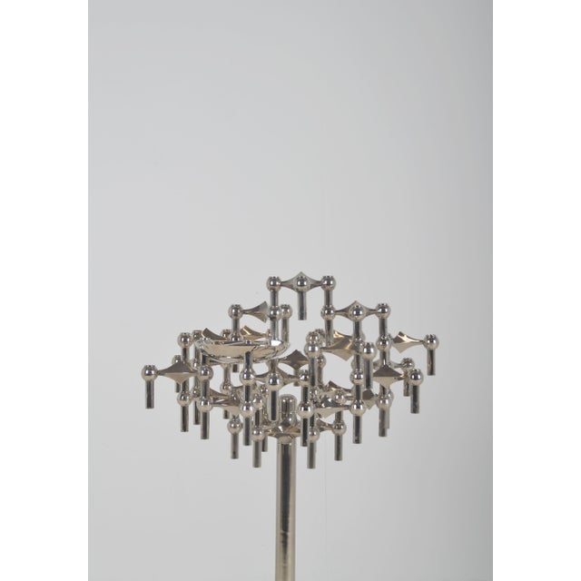 Brutalist Vintage Floor Candlestick by Fritz Nagel for BMF, 1970s, Set of 23 For Sale - Image 3 of 9