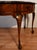 Wood 1920 Antique English Regency Burl Walnut Console Table One Drawer Accent Table For Sale - Image 7 of 15