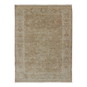 Angora Oushak Turkish Rug in Warm Colors by Keivan Woven Arts 4'1 X 5'8