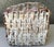 Vintage 1900s Natural Pink & White Wash Square Wicker Basket For Sale In Orlando - Image 6 of 12