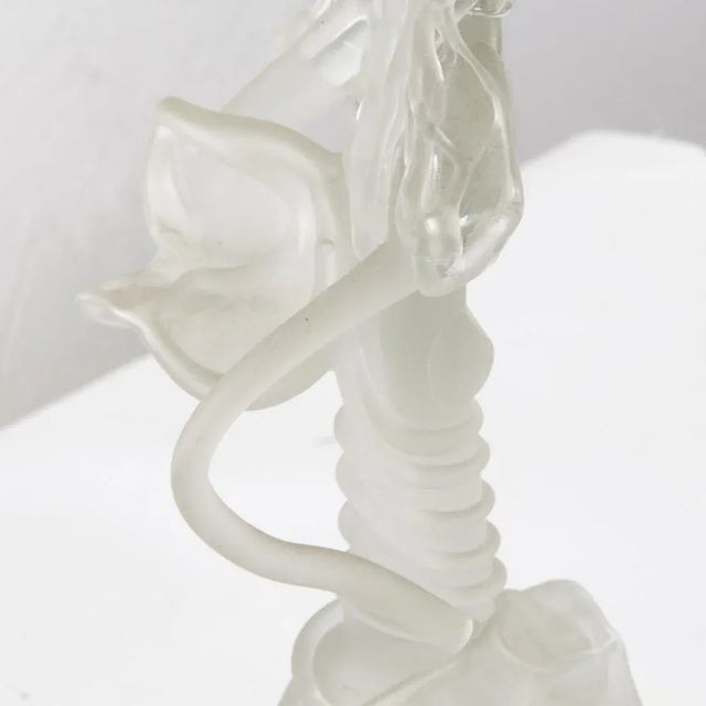 Signed Madonna Figure in Art Glass by Ion Tamaian For Sale - Image 12 of 16