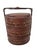 Chinese Vintage Chinese Rattan Tiered Nested Tiered Wedding Basket Hand Woven 12x10” For Sale - Image 3 of 7
