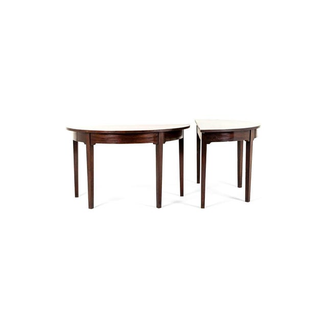 Demi Lune Console Tables, Set of 2 For Sale - Image 13 of 13