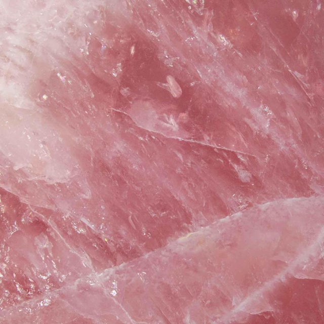 Large Rose Quartz Crystal Flame, 23 Pounds, Brazil #G0195 For Sale In Greenville, SC - Image 6 of 8