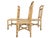 Wood Vintage Italian Extendable Bamboo Dining Set, 1970s, Set of 5 For Sale - Image 7 of 17