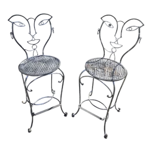 Mid 20th Century Hers & Hers Chairs by John Risley, Attributed