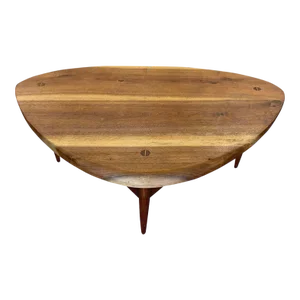 Mid 20th Century Scandinavian Guitar Pick Leaf Table