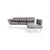 Roro Corner Couch in Leather Grey from Brühl, Set of 2 For Sale - Image 13 of 13