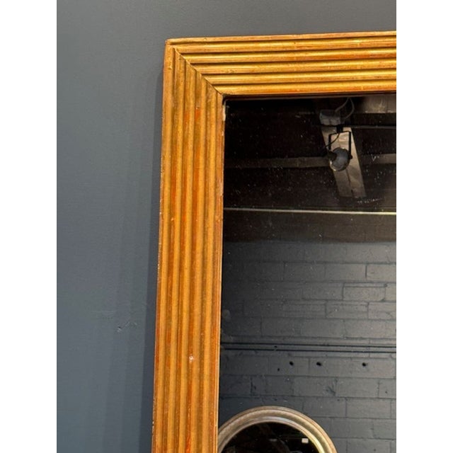 19th Century French Carved and Giltwood Transitional Mirror For Sale - Image 4 of 6