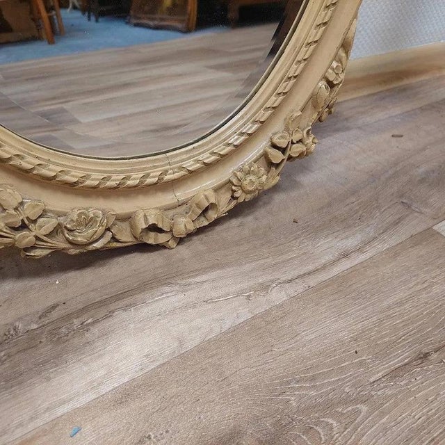 Louis XVI Mirror in Pine For Sale - Image 6 of 7