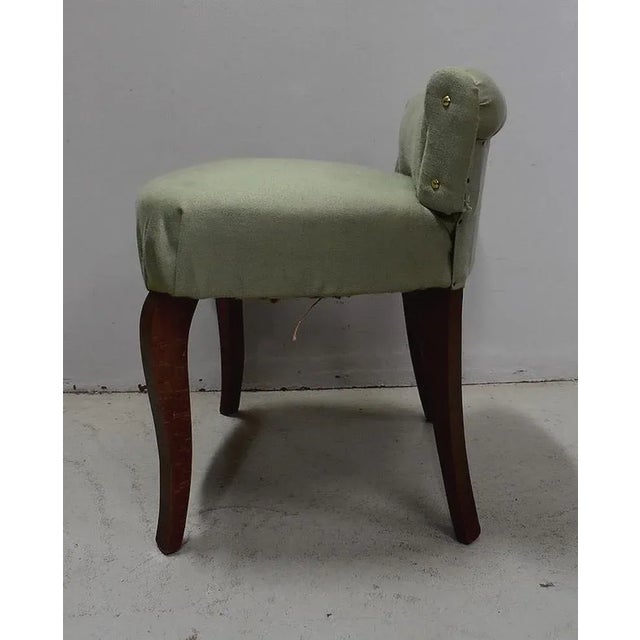 Small Mid-Century Green Side Chair, 1950s For Sale - Image 12 of 17