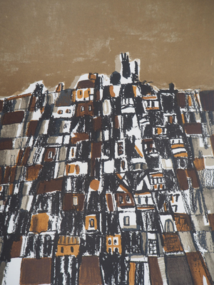 Maria Helena Vieira da Silva, Town in Portugal, 1966, Lithograph