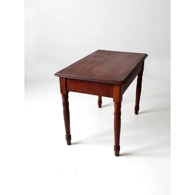 Antique Wood Serving Table For Sale - Image 6 of 13