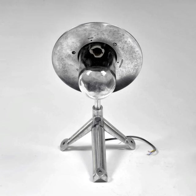 Aluminum Corner Outdoor and Indoor Wall Light with Clear Glass Shade, 1960s For Sale - Image 4 of 9