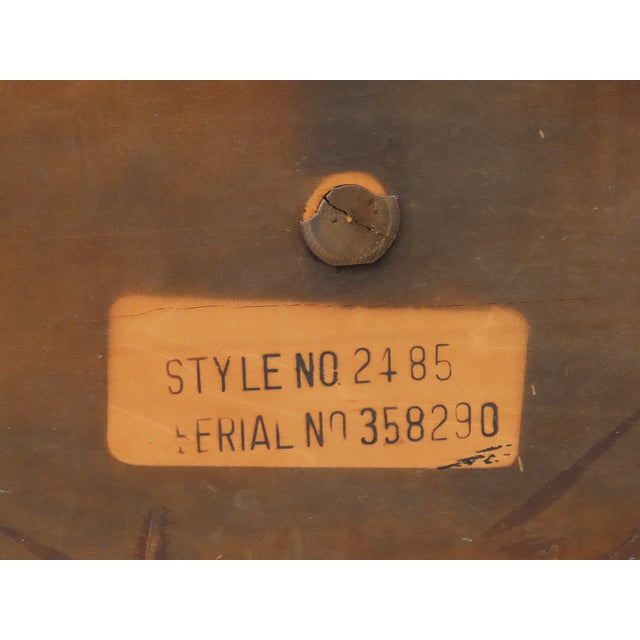 Brown Lane Mid Century Mahogany Cedar Chest Blanket Trunk Bench With a Shelf 6633 For Sale - Image 8 of 16