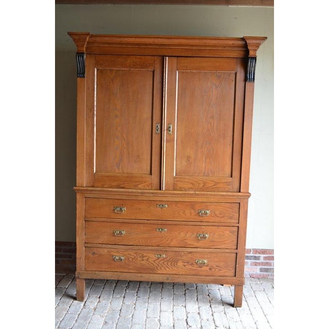 Antique Dutch Oak Cabinet, 19th Century For Sale - Image 9 of 10