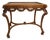 Late 19th Century French Louis XVI-Style Carved Glass-Top Walnut Display Table/Table De Curiosites For Sale