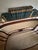 Wood Vintage Victorian-Style Mahogany Upholstered Settee For Sale - Image 7 of 11