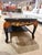 Vintage Black Chinoiserie Coffee Table With Shellwork & Glass Top For Sale - Image 9 of 10