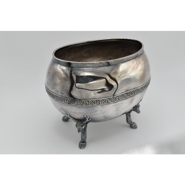 J. F. Curran & Co Stag Decor Silver Plated Server For Sale In Wichita - Image 6 of 10