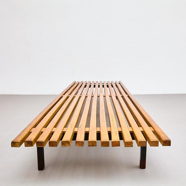 Vintage Cansado Bench by Charlotte Perriand, 1950 For Sale - Image 3 of 18