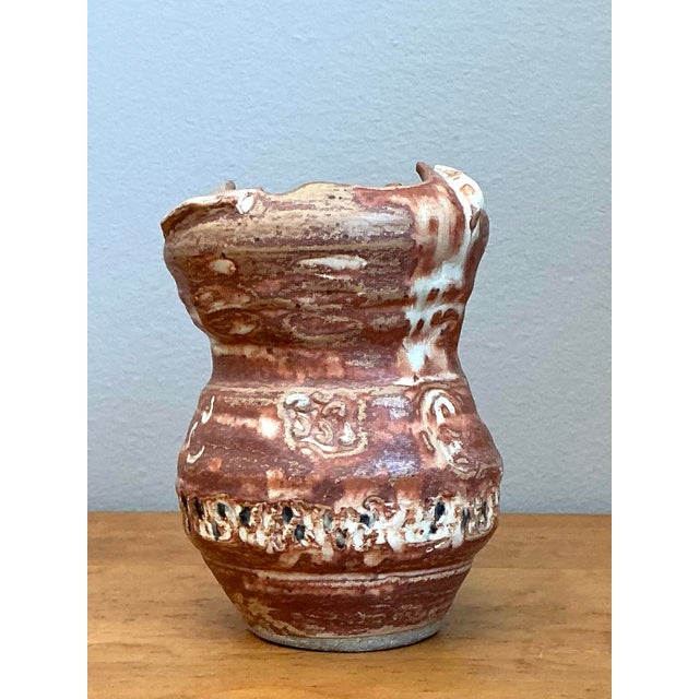 Vintage Abstract Studio Pottery Vase For Sale - Image 10 of 12