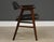 A mid century modern rosewood dining arm chair designed by Erik Kirkegaard. Made in Denmark. Original beautiful black...