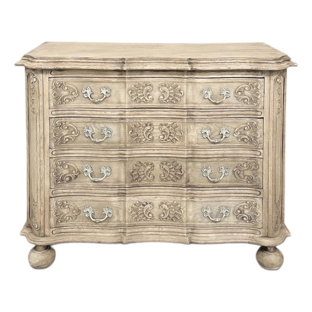 Antique French Louis XIV Commode ~ Chest of Drawers in Stripped Oak For Sale