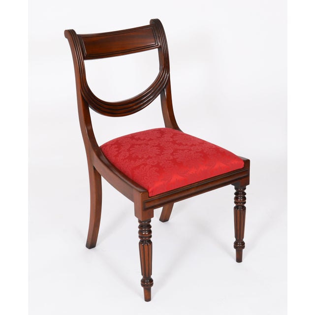 Vintage Regency Revival Swag Back Dining Chairs, Set of 22 For Sale - Image 11 of 17