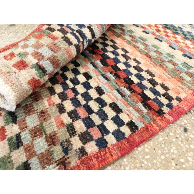Galerie Shabab Collection Mid-20th Century Handmade Turkish Anatolian Modern Style Runner For Sale - Image 9 of 9