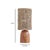 2020s Kombu Natural Raffia and Wood Small Table Lamp For Sale - Image 5 of 6