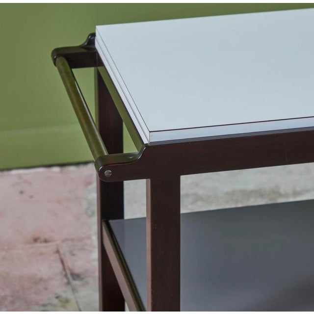 1960s Edward Wormley Bar Cart for Dunbar For Sale - Image 10 of 14