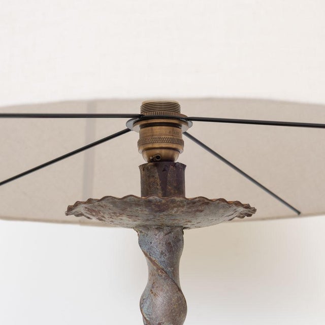 1940s French Iron Leaf Floor Lamp For Sale - Image 9 of 13