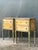 Early 20th Century Vintage Distressed Hand-Painted Wood Nightstands For Sale - Image 5 of 16