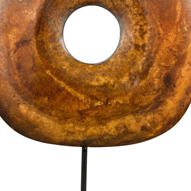 Chinese Stone Axe Head on Custom Mount For Sale - Image 9 of 9