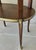Circa 1930 Louis XVI-Style Mahogany Starburst Marquetry Two-Tier Oval Accent Table With Brass Mounts For Sale - Image 14 of 18