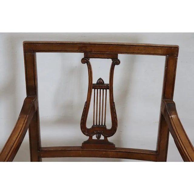 Brown Armchair in Walnut, Mid-18th Century For Sale - Image 8 of 12