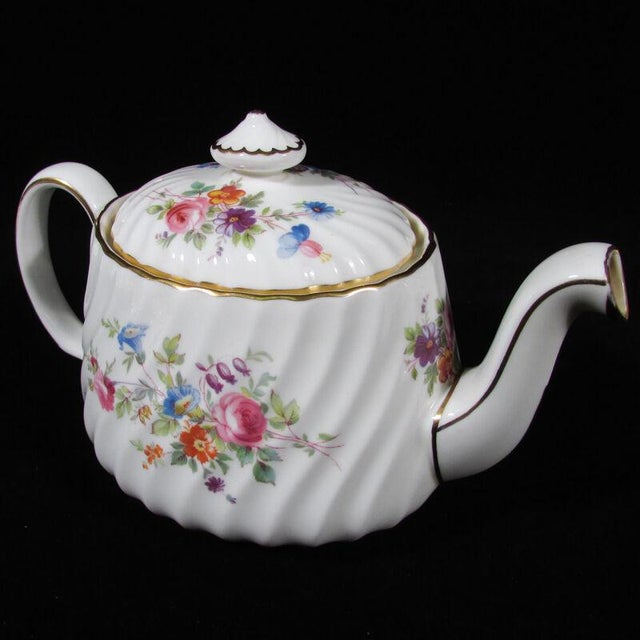 Minton Marlow Hand Painted Porcelain Teapot, Cups & Saucers and Plates
