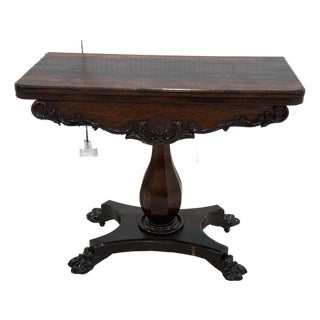 Mid 19th Century English George v Card Table For Sale