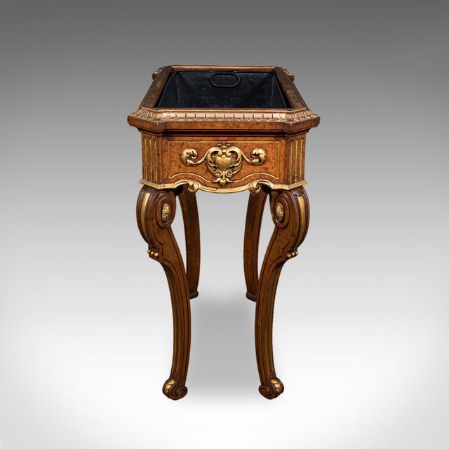 Antique Jardiniere Table, French, Walnut, Planter Stand, Decanter Caddy, Regency For Sale - Image 6 of 12